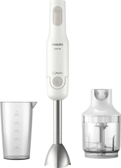 Philips Daily Collection ProMix HR2535/00 Botmixer, 650W, Keverőpohárral, Aprító feltéttel, Fehér Philips Daily Collection ProMix HR2535/00 Botmixer, 650W, Keverőpohárral, Aprító feltéttel, Fehér
