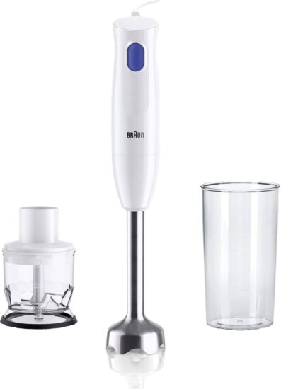 Braun MultiQuick 1 MQ10.201M Botmixer, 450W, BPA mentes, Aprító feltéttel, Fehér