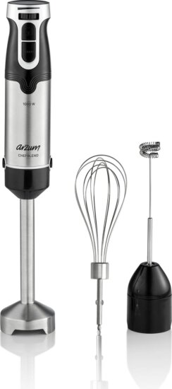 Arzum Chefblend AR1160 Botmixer, 1000W, Fokozatmentes sebesség állítás, Fekete-Inox