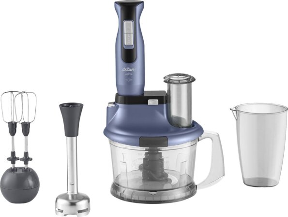 Arzum Hestia AR1104 Botmixer, 1500W, Turbó funkció, Jégtörő funkcióval, Mérőpohárral, Keverőpohárral, Kék