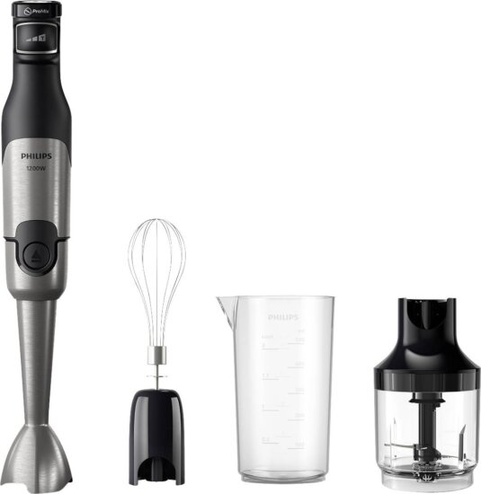 Philips 5000 Series HR2683/00 Botmixer, 1200W, Mérőpohárral, Aprító feltéttel, Fekete Philips 5000 Series HR2683/00 Botmixer, 1200W, Mérőpohárral, Aprító feltéttel, Fekete