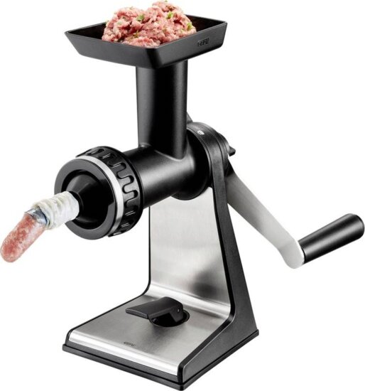 GEFU Transforma 19090 Kézi Húsdaráló, Nemesacél-fekete