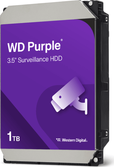 Western Digital Purple 1TB merevlemez (3,5", SATA3, 5400rpm, 64MB cache)