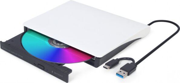 Gembird DVD-USB-031-BW Slim DVD Író, fekete-fehér, box