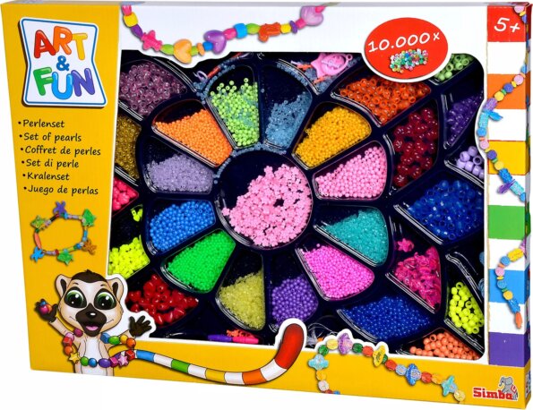 Art&Fun, Giga színes gyöngyszett, 10 000 darabos Art&Fun, Giga színes gyöngyszett, 10 000 darabos