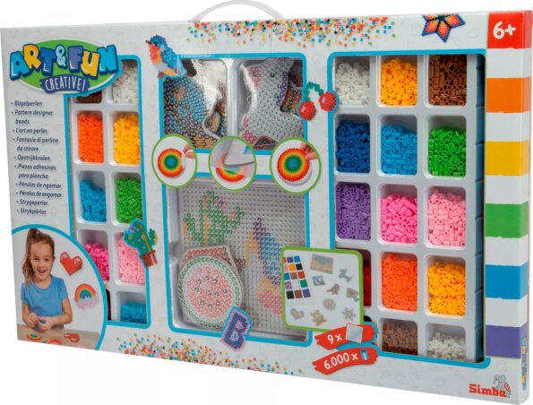 Art&Fun, Óriás színes vasalható gyöngykészlet, 6000 darabos