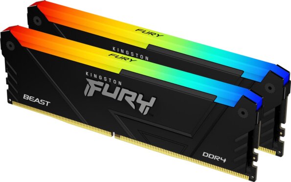Kingston 32GB / 3600MHz Fury Beast RGB (DDR4, Kit 2x16GB, DIMM)