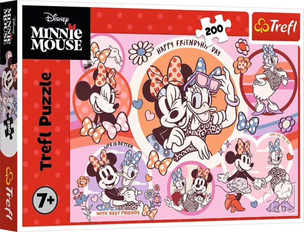 Minnie egér puzzle, 200 darabos