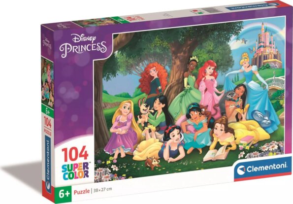 SuperColor Disney Hercegnők puzzle, 104 darabos