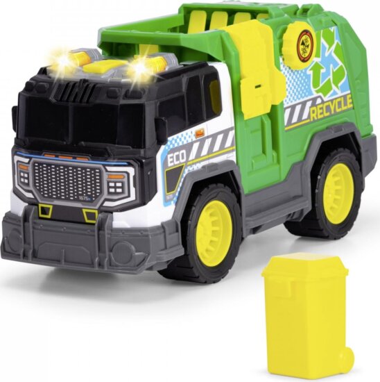 Dickie, Recycle Truck Szelektív kukásautó fény- és hanghatásokkal, 30 cm