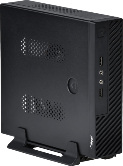 Akyga AK-100-01BK mITX ház, fekete + 60W táp