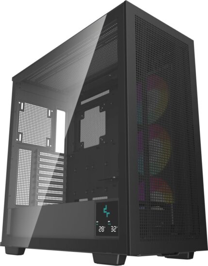 DeepCool Morpheus Tempered Glass, fekete