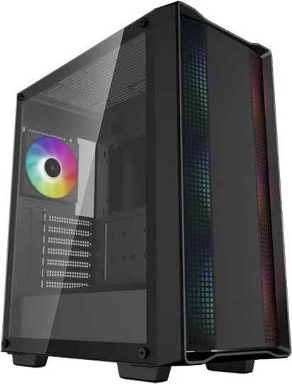 DeepCool CC560 ARGB V2 Tempered Glass, fekete