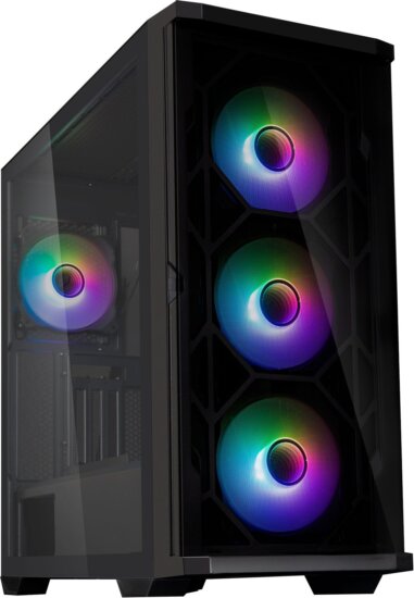 Zalman Z10 DUO (táp nélküli) ablakos ATX ház, fekete