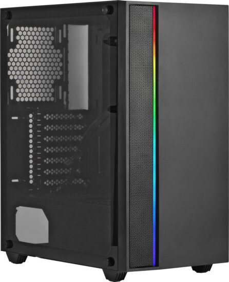 Spire SP-T7038GU3 (táp nélküli) ablakos ATX ház, fekete