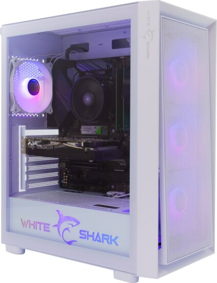 White Shark GCC-2401W Warhead (táp nélküli switch) ablakos E-ATX ház, fehér