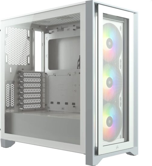 Corsair iCUE 4000X RGB ház, fehér