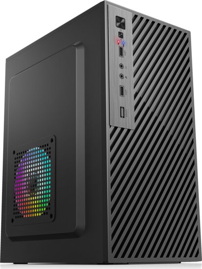 IRIS Q2517 (táp nélküli) mATX ház, fekete