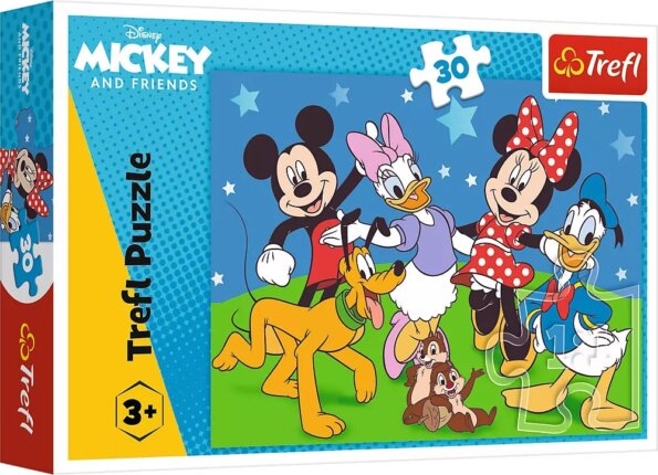 Mickey egér és barátai puzzle, 30 darabos