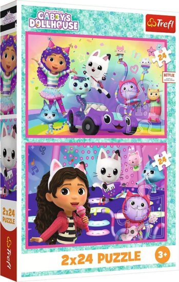 Gabi babaháza, Játék Gabival puzzle, 2 x 24 darabos