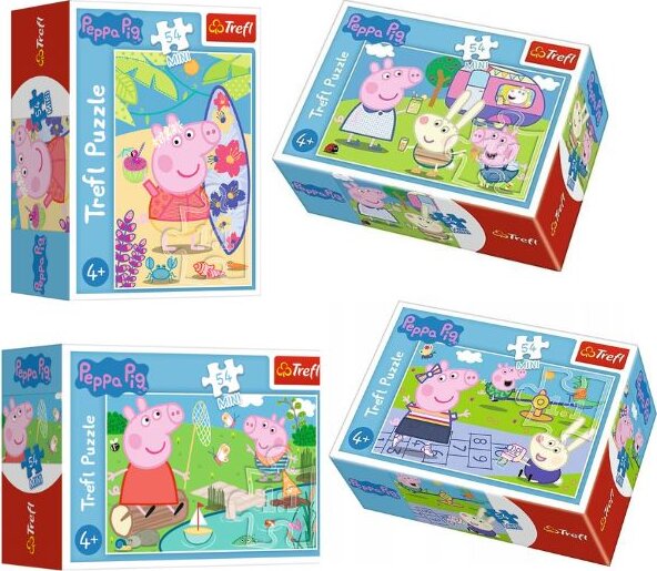 Peppa malac boldog napja mini puzzle, 54 darabos