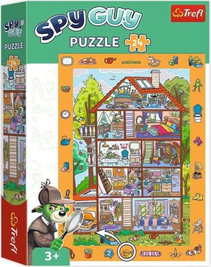 Spy Guy Társasház nyomozós képkereső puzzle, 24 darabos