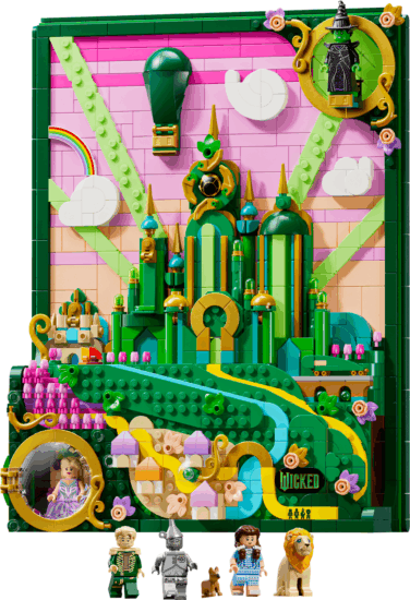 LEGO® Wicked, Emerald City fali dekoráció