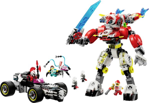 LEGO® DREAMZzz™, Cooper tigrisrobotja és Zero hot rod autója LEGO® DREAMZzz™, Cooper tigrisrobotja és Zero hot rod autója
