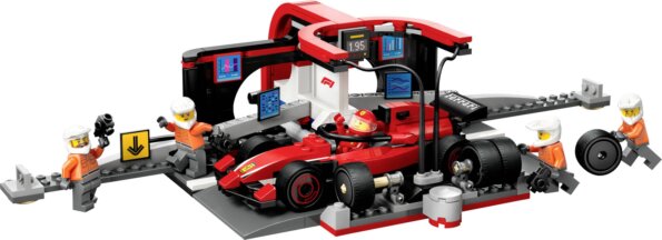 LEGO® City, F1®-es boxutca és személyzet, Ferrari autóval