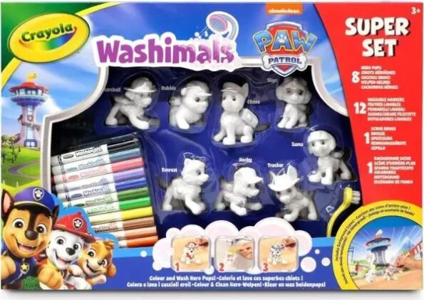 Crayola Washimals, Mancs őrjárat szuper készlet