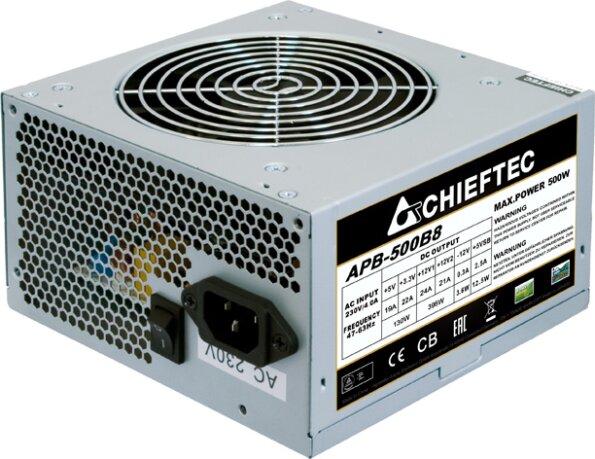Chieftec Value (500W, 80Plus®, White, OEM)