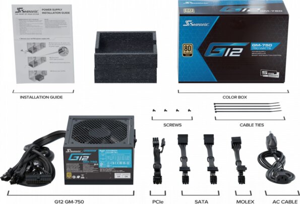 Seasonic G12 GM (750W, 80Plus® Gold)