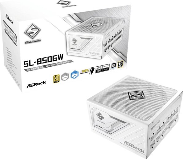 ASRock Steel Legend White SL-850GW (850W, 80Plus® Gold, ATX) ASRock Steel Legend White SL-850GW (850W, 80Plus® Gold, ATX)