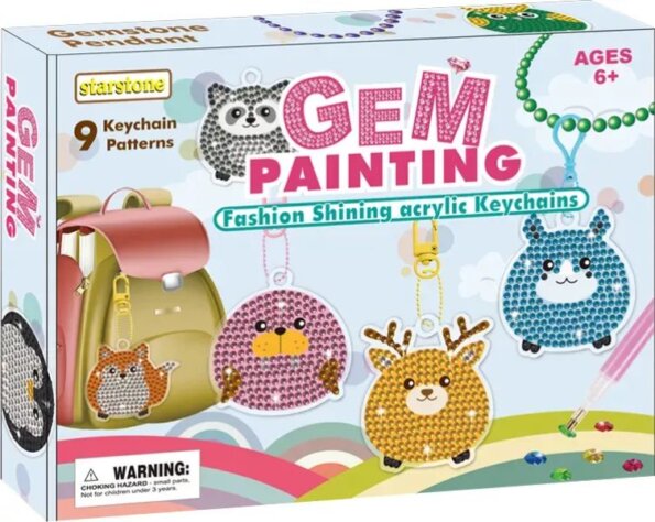 Kulcstartó és medál készítő szett, Erdei állatok