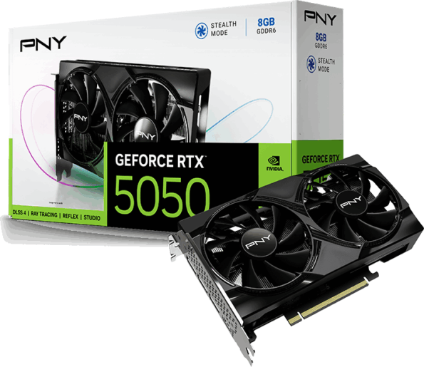 PNY GeForce RTX 5050 8GB DDR6 Dual Fan