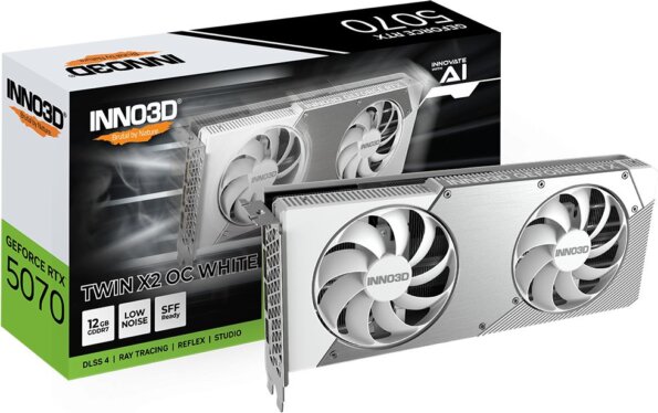 Inno3D GeForce RTX 5070 12GB GDDR7 Twin X2 OC White