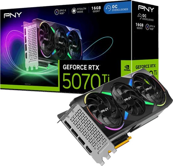 PNY GeForce RTX 5070TI 16GB DDR7 ARGB EPIC-X RGB