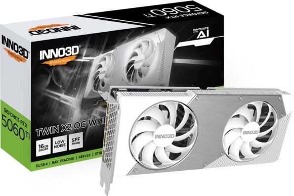 Inno3D GeForce RTX 5060 Ti 16GB DDR7 Twin X2 OC White Inno3D GeForce RTX 5060 Ti 16GB DDR7 Twin X2 OC White