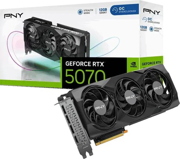 PNY GeForce RTX 5070 12GB DDR7 OC