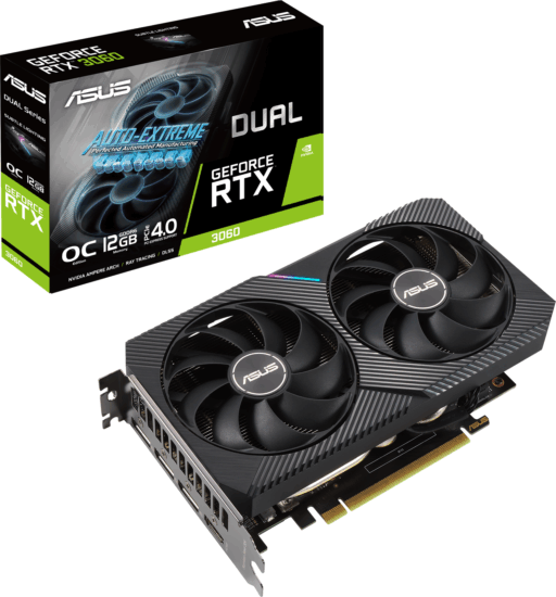 Asus Dual GeForce RTX 3060 V2 OC Edition (LHR) Asus Dual GeForce RTX 3060 V2 OC Edition (LHR)
