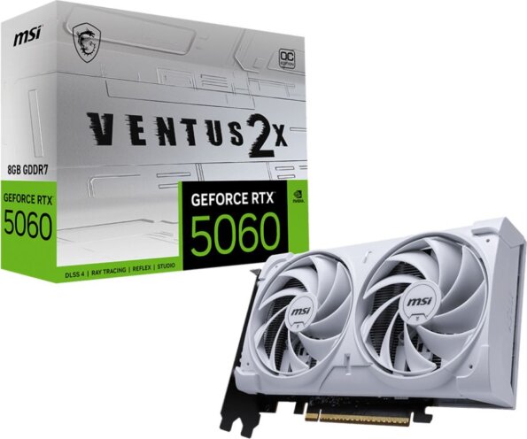 MSI GeForce RTX 5060 8GB Ventus 2X OC WHITE