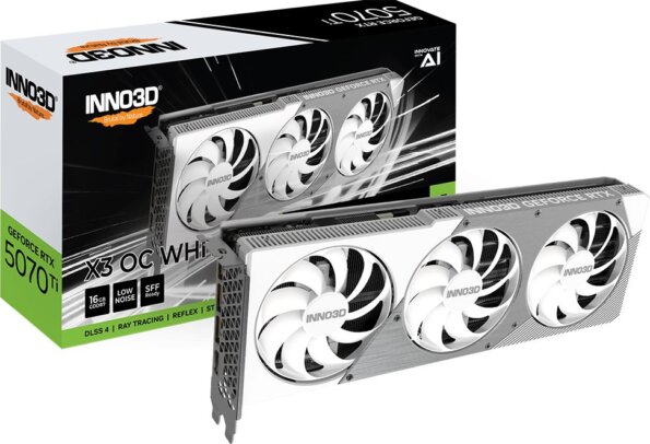 Inno3D GeForce RTX 5070 Ti 16GB GDDR7 X3 OC White