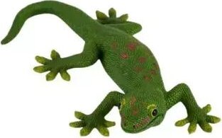 Mojo, Gekkó, kézzel festett figura, zöld