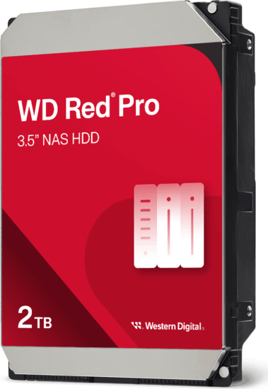 Western Digital Red Pro 2TB NAS merevlemez (3,5", SATA3, 7200rpm, 64MB cache)