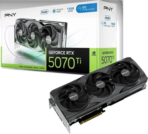 PNY GeForce RTX 5070 Ti 16GB DDR7 GAMING TRIPLE FAN PLUS OC