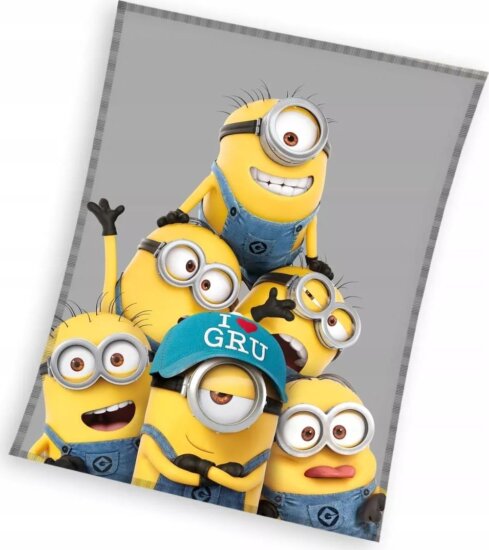 Minyonok, Együtt a csapat takaró, koral, 150 x 200 cm