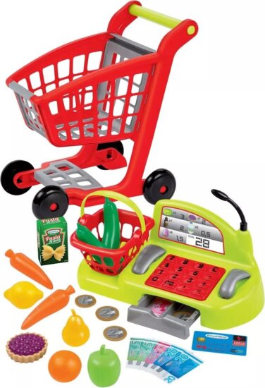 Écoiffier, Szupermarket, bevásárlókocsi és pénztár