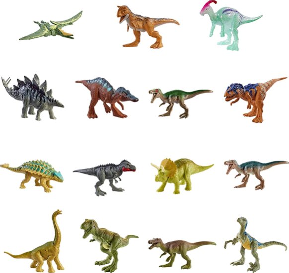 Jurassic World, Meglepetés mini dinó figura