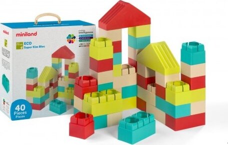 Miniland, ECO építő szett, 40 darabos