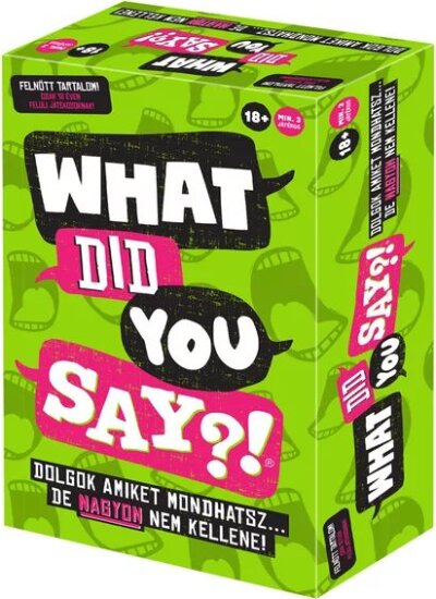 What did you say? társasjáték What did you say? társasjáték